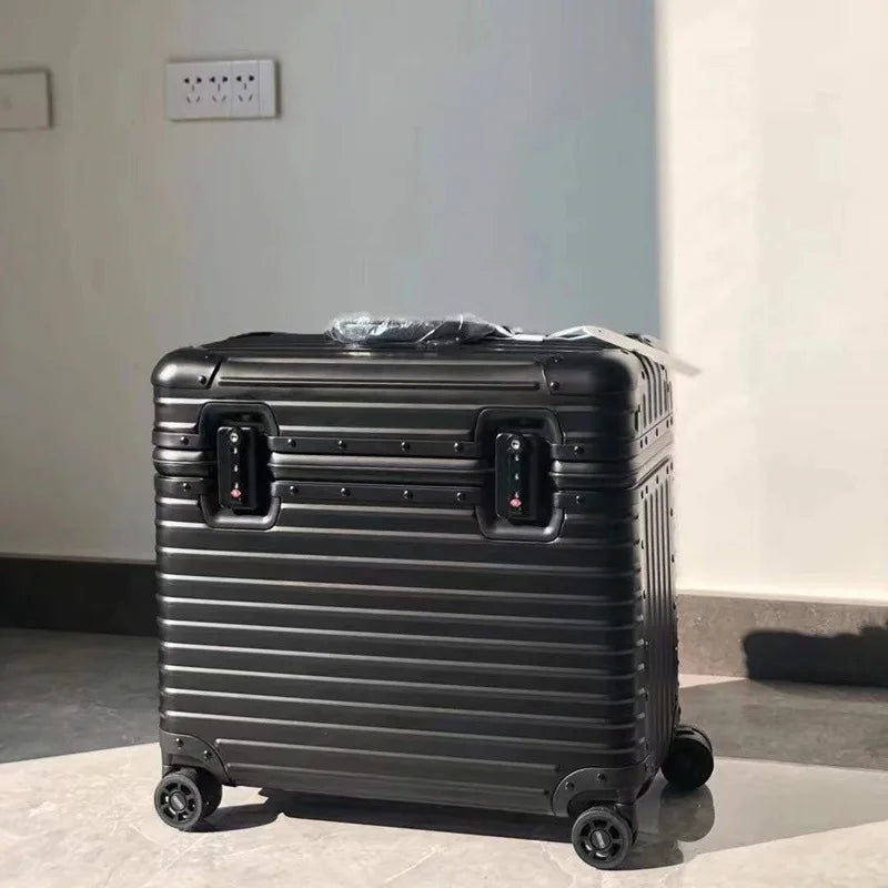 Nowoczesna walizka Monaco z twardej skorupy. Lekki, wytrzymały bagaż z aluminium-magnez dla podróżników.