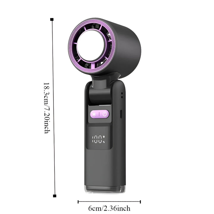 Mocny wentylator przenośny USB-C. Zapewnia natychmiastowe chłodzenie w upał, idealny do biura, podróży, na zewnątrz.