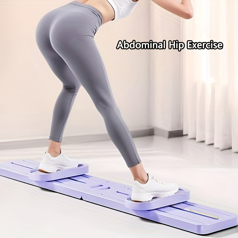 Kompaktowa deska 2w1 do pilatesu i jogi. Wzmacnia mięśnie, zwiększa elastyczność. Sprzęt do domowej siłowni i fitness.