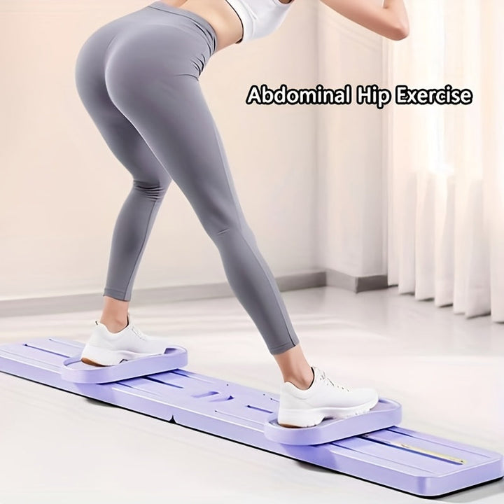 Kompaktowa deska 2w1 do pilatesu i jogi. Wzmacnia mięśnie, zwiększa elastyczność. Sprzęt do domowej siłowni i fitness.