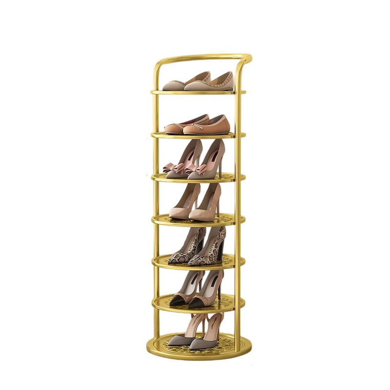 Pionowy regał na buty, minimalistyczny i funkcjonalny, łatwy do przenoszenia.