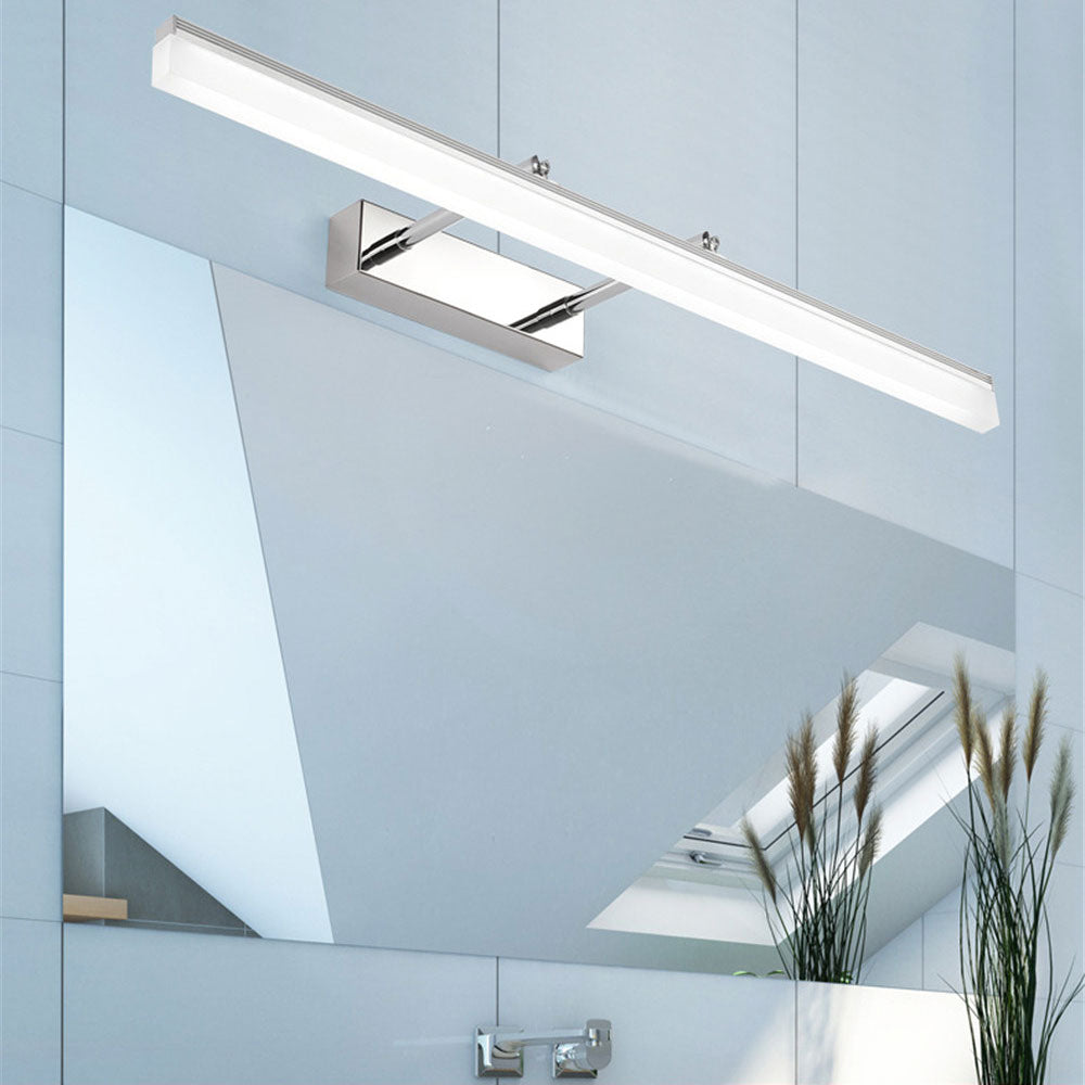 Nowoczesna lampa ścienna LED do łazienki. Designerskie, wodoodporne oświetlenie lustra.