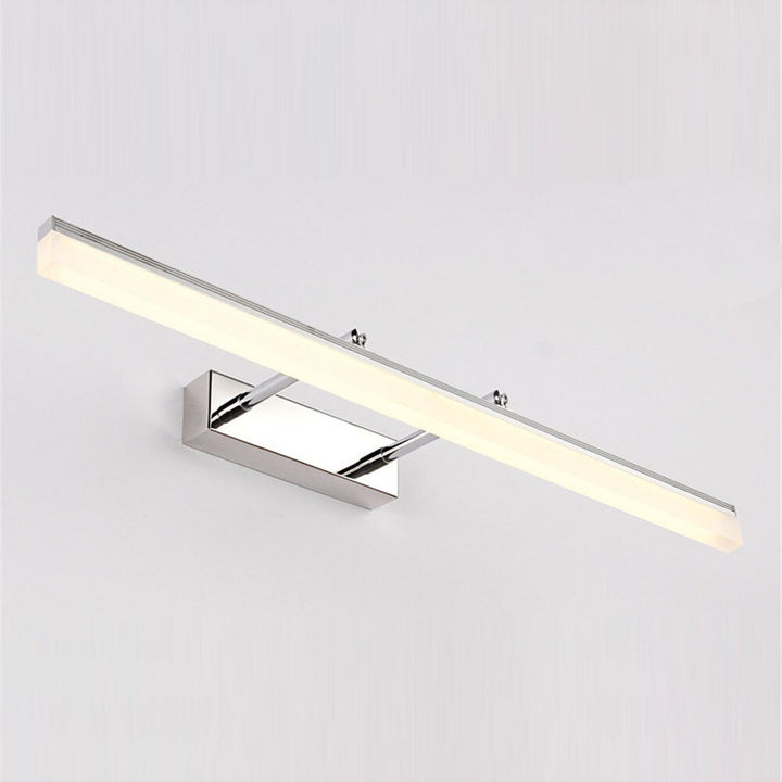 Wodoodporna lampa LED do łazienki. Nowoczesne oświetlenie lustra, lampa ścienna w kolorze złotym.