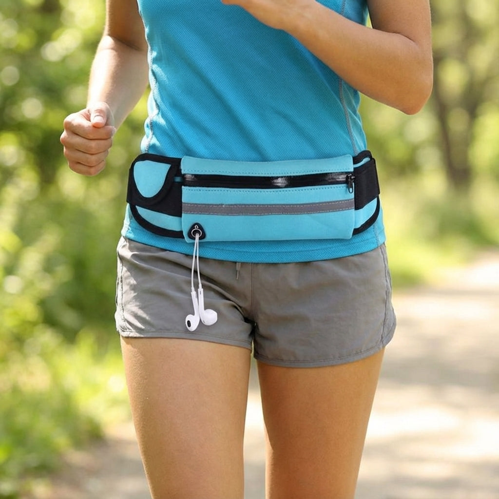 Wodoodporna nerka sportowa RunBelt do biegania, fitness i aktywności fizycznej.