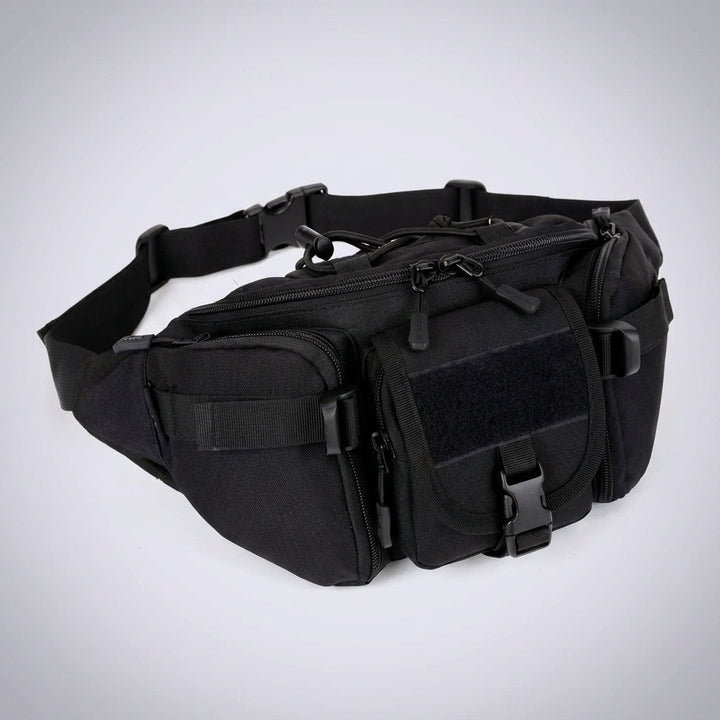 Wodoodporna torba biodrowa taktyczna PackForge z MOLLE, niezbędna na przygodę, sport i outdoor.
