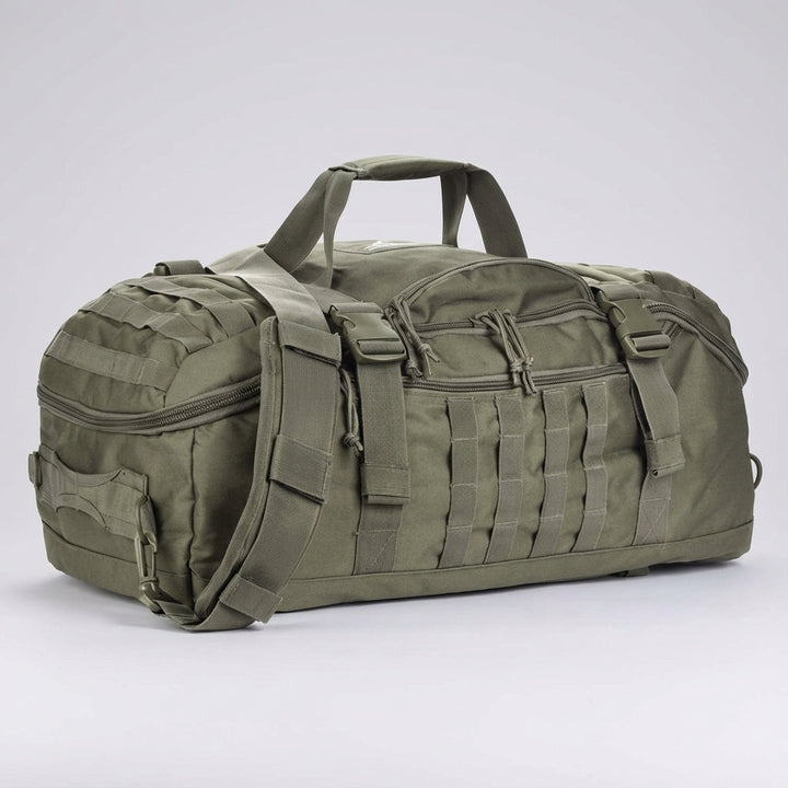 Wytrzymała taktyczna torba duffel Fortivoy 45L, wodoodporna. Plecak podróżny dla aktywnych, z licznymi kieszeniami.