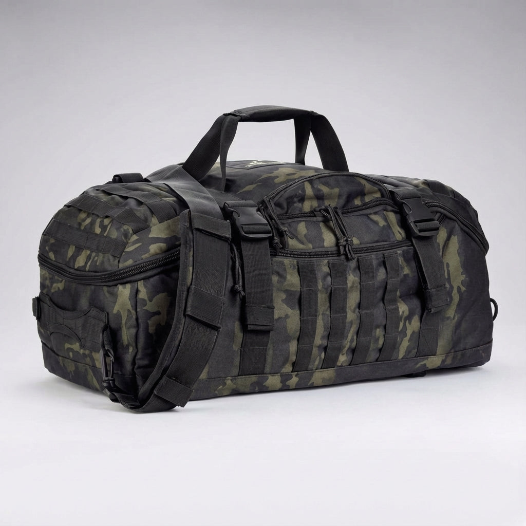Wielofunkcyjna wodoodporna torba taktyczna Fortivoy 45L. Duffel/plecak na podróż, siłownię, przygodę outdoorową.