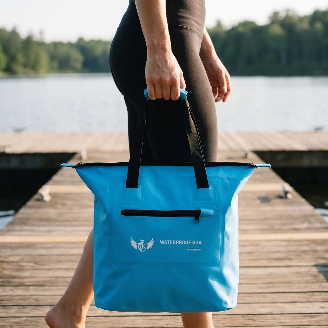 Wodoodporna torba tote na ramię, idealna na plażę i podróże. Uniwersalna torba sportowa, outdoor.