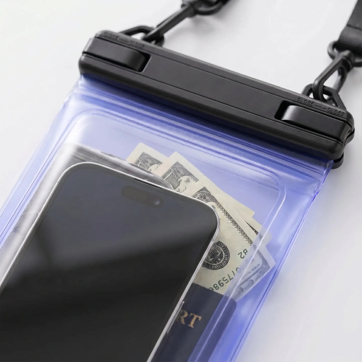 Uniwersalne wodoodporne etui na smartfon, niezbędne akcesorium podróżne unisex dla aktywnych.