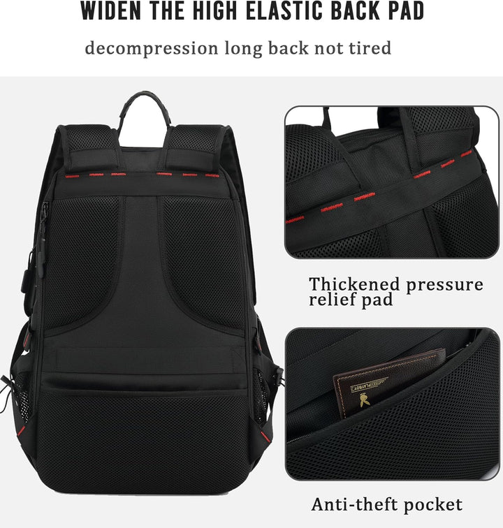 Biznesowy plecak podróżny 60L z USB i komorą na laptopa i buty. Wodoodporny, gotowy na weekend.