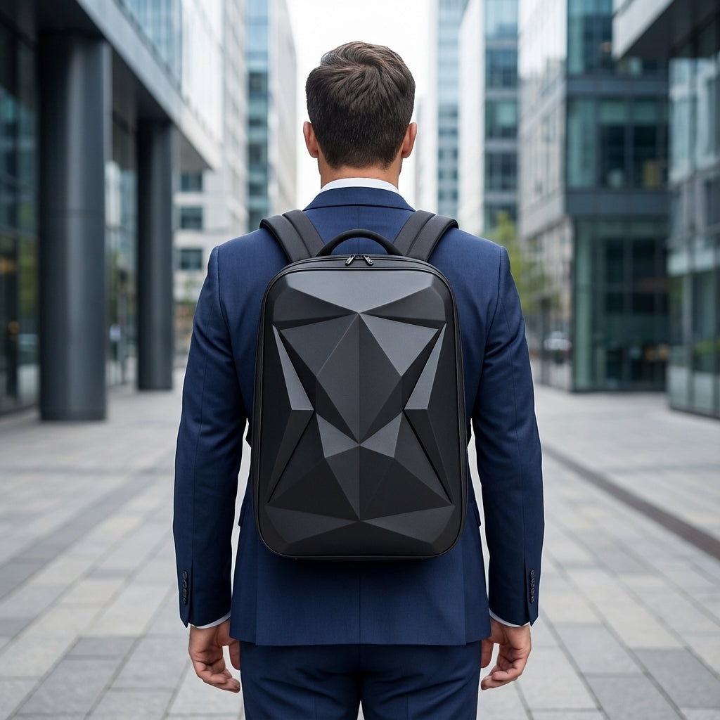 Wodoodporny plecak podróżny StratoPack unisex na laptop 17,3'' z portem USB i organizerem.