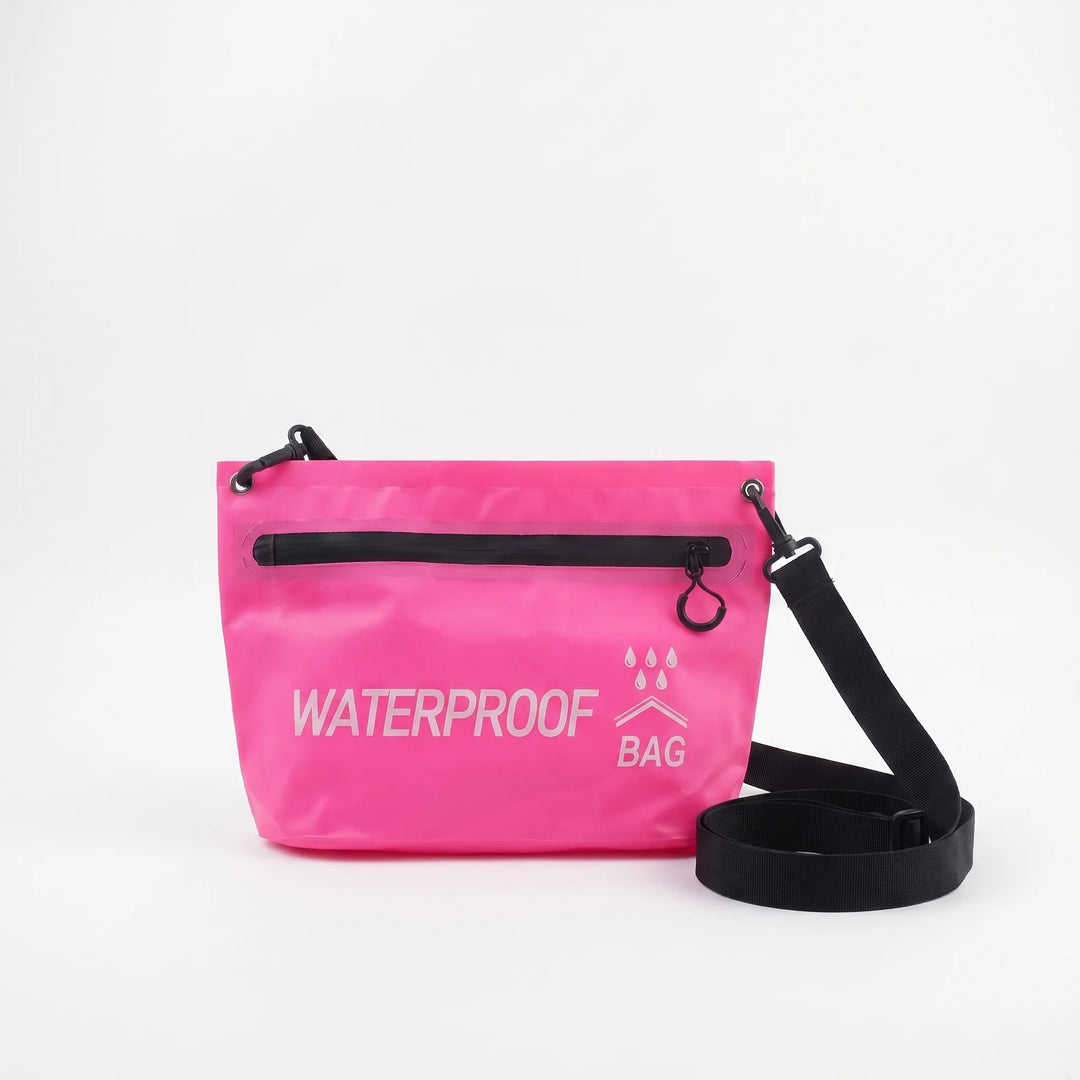 Wodoodporny worek crossbody na telefon i portfel. Sucha torba idealna na plażę, basen i wodne aktywności.