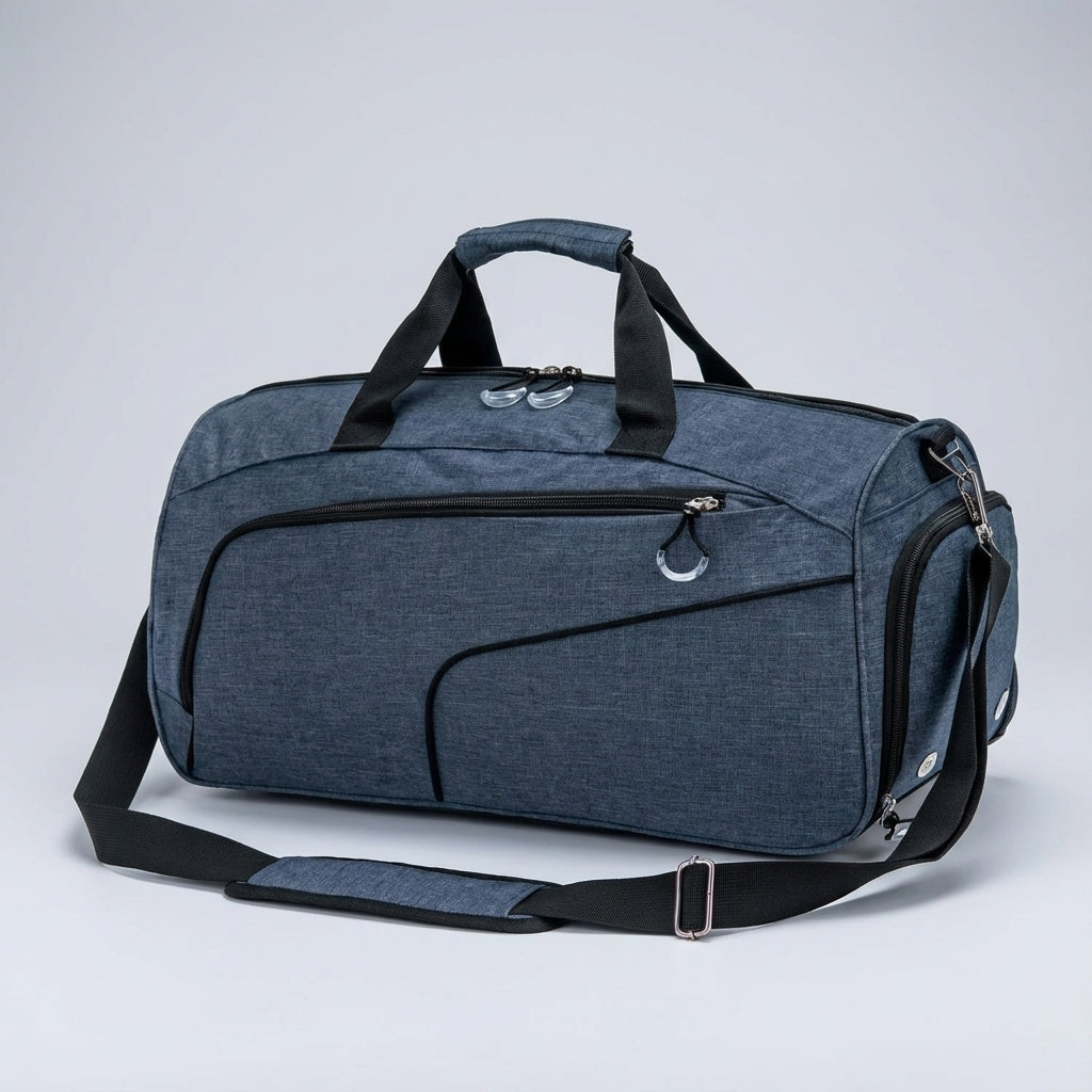 Torba sportowa duffel 35L na siłownię. Wodoodporny worek podróżny z komorą na buty, lekka i wytrzymała.