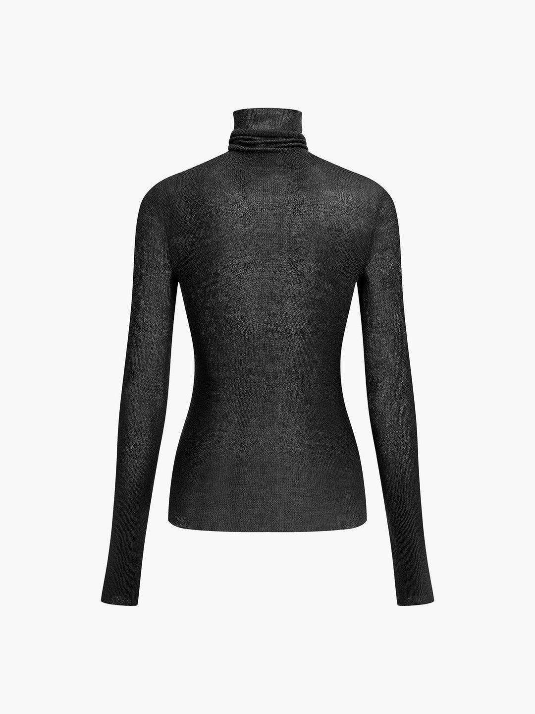 Modny damski sweter z golfem w wersji dopasowanej