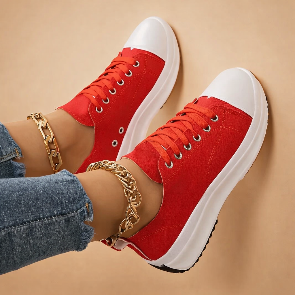 Modne wysokie trampki damskie, stylowe obuwie do miejskich i casualowych stylizacji. Podkreślą Twój codzienny look.