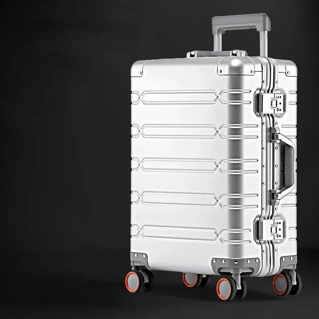 Teleskopowa rączka walizki Vienna Voyager. Ergonomiczna, wytrzymała, ułatwia prowadzenie twardego bagażu.