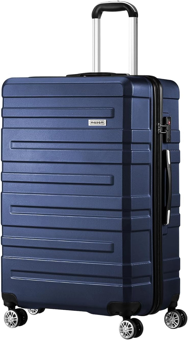 Elegancki zestaw podróżny: 3 walizki twarde z kółkami spinner i zamkiem TSA.