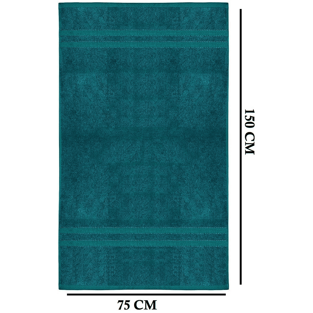 Zestaw 4 uniwersalnych ręczników kąpielowych 75x150cm, w różnych kolorach, miękkich i chłonnych.