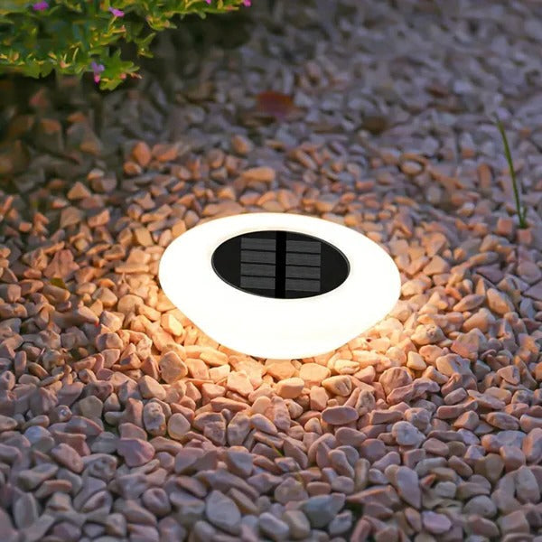 Nowoczesne solarnie lampy LED do ogrodu, zewnętrzne oświetlenie na taras i ścieżki. 4 sztuki.