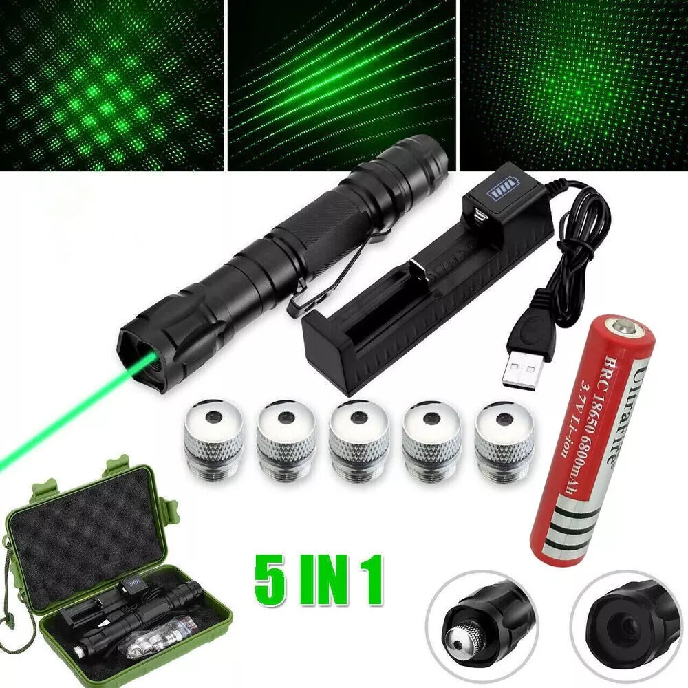 Zielony laser o dalekim zasięgu, idealny do wskazywania obiektów outdoor i astronomii.