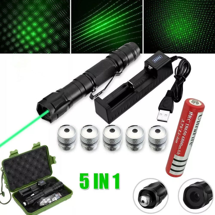 Zielony laser o dalekim zasięgu, idealny do wskazywania obiektów outdoor i astronomii.