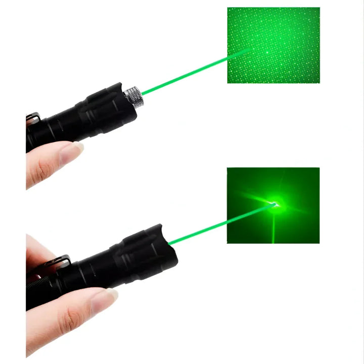 Elegancki zielony wskaźnik laserowy, uniwersalny gadżet z precyzją i dalekim zasięgiem.