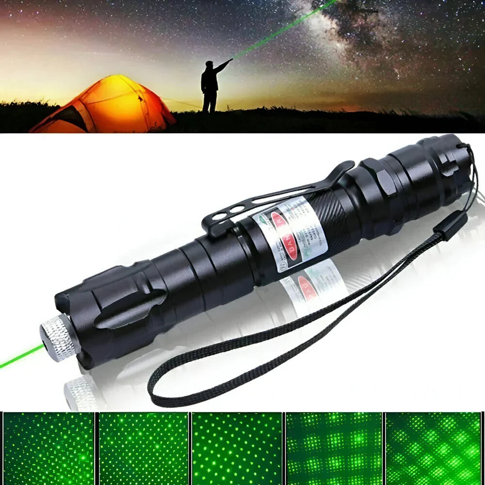 Zielony laser edukacyjny, pomocny w nauczaniu i prezentacjach, z precyzyjnym punktem.