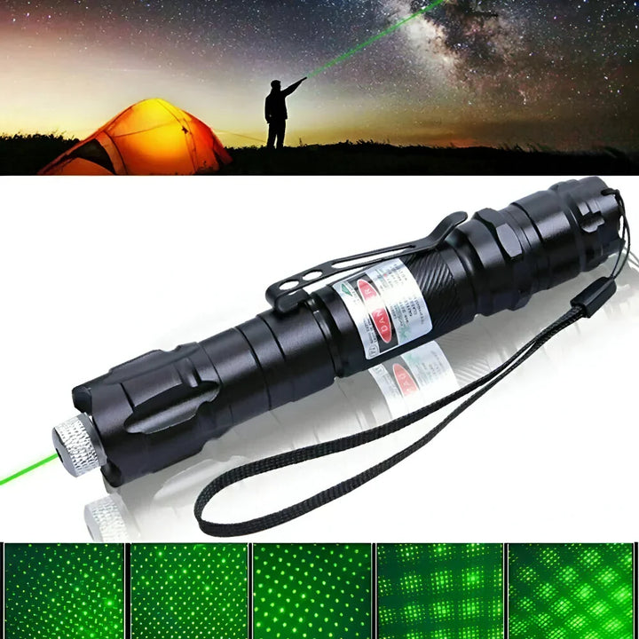 Zielony laser edukacyjny, pomocny w nauczaniu i prezentacjach, z precyzyjnym punktem.